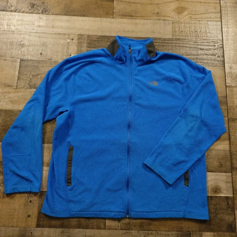 The North Face Fleece full zip jacket‎ men's XXL blue